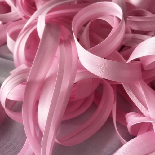 25yards/roll Polyester 5/8"(15mm) Satin Bias Tape Bias Binding Solid Color For DIY Garment Sewing And Trimming