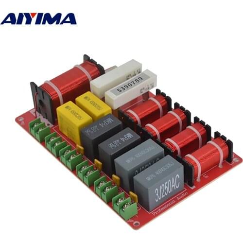 AIYIMA 300W 5 Way Crossover Audio 2 Tweeter 2 Middle 1 Bass Speaker Frequency Divider Filter DIY Stage Audio Home Theater