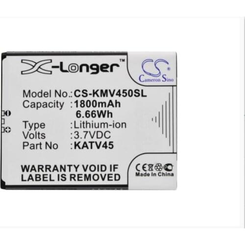 Cameron Sino 1800mAh battery for KAZAM TV 4.5 KATV45 KATV45-HSBH0014659 Mobile, SmartPhone Battery