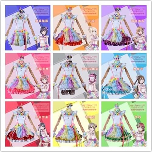 Anime LoveLive! School Idol Festival PERFECT Dream Project Asaka Karin Miyashita Ai All Member Uniform Cosplay Costume Halloween