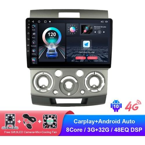 Android Auto Car Radio For Ford Ranger 2 Everest 2 For Mazda BT-50 BT 50 2006-2011 Multimedia Player Navigation GPS Stereo Video