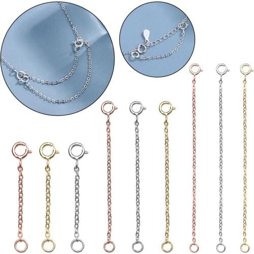 Extender Safety Chain Extender Chain for Necklace Bracelet Jewelry Accessories DIY