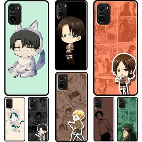 Levi Attack On Titan Case For Xiaomi Redmi Note 10 Pro Note 8 7 8T 9S 8A 9A 9C 9T K40 Note 9 Pro Phone Cover