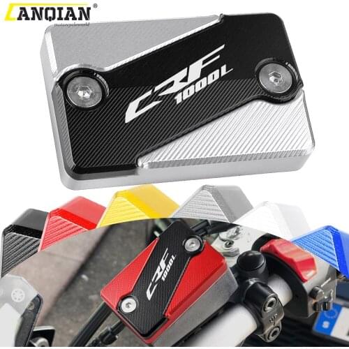 For HONDA CRF1000L CRF 1000L 1000 L Africa Twin 2016-2017 Motorcycle Aluminum DIRT BIKE Front Brake Fluid Reservoir Caps Covers