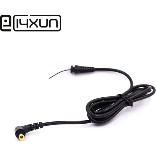 EClyxun 1pcs DC Cable 5.0x3.0mm For Samsung notebook power plug DC charging cable 5.0*3.0mm needle with 1 elbow Yellow Black