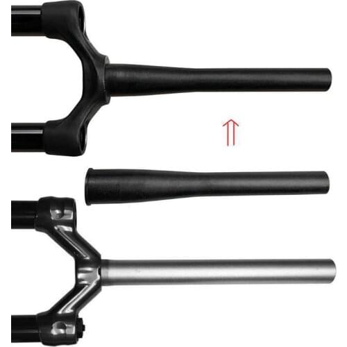 Bicycle Tapered Steerer Tube Front Fork Extension Head Tube Aluminum Alloy Front Fork Repair Parts Bicycle Components