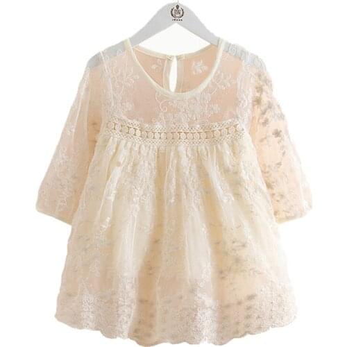 Summer Fashion Girls Lace Dresses For Kids Clothes Baby Girl Flower Party Wedding Dress Children Princess Cute Dress 2-6 Years