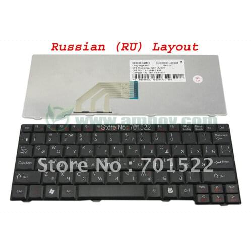New RU Laptop keyboard FOR Acer Aspire One ZG5 ZG6 ZG6X KAV10 KAV60 531H P531 531 571 Gateway LT00 LT000 Black Russian NSK-AJJ0R