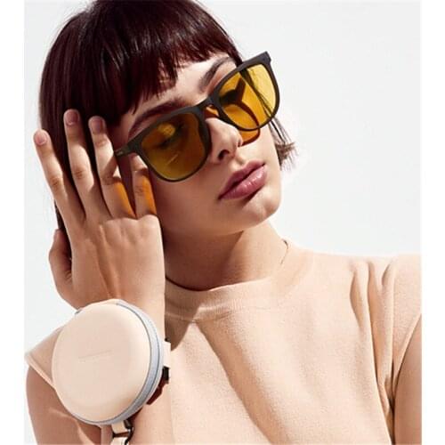 Folding air cushion Sunglasses Womens 2022 new summer anti ultraviolet sunscreen with convenient glasses case mens RETRO SUNGL