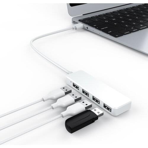 USB C HUB Type C To HDMI-compatible USB 2.0 Adapter 4 In 1 Type C HUB Dock For MacBook Pro Air USB C Splitter Computer Cables