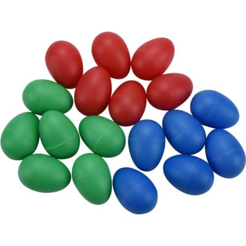 18pcs Egg Shakers Plastic Egg Music Shakers for Kids Maracas Eggs Percussion Toys