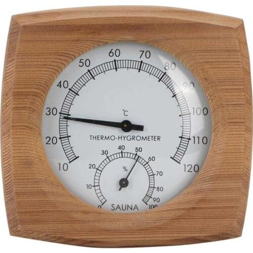 2 In 1 Sauna Thermometer Hygrometer Wall Mounted Steam Room Indoor Outdoor Temperature Humidity Meter