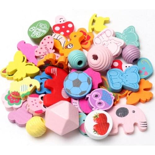 30PCS 15-30mm Natural Various styles and patterns Geometric Spacer Beads For Jewelry making Handmake DIY