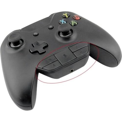 Stereo Headset Adapter Headset Audio Adapter Headphone Converter For Microsoft Xbox One Wireless Game Controller Black Free Ship