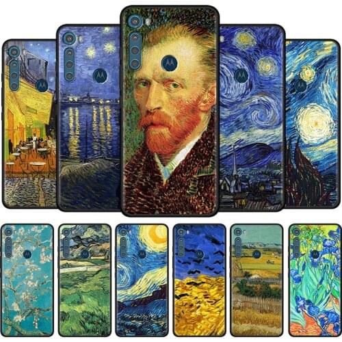 Van Gogh Starry Night Cover For Motorola G9 Play One Fusion Hyper G8 Power Lite E6s G30 Edge Plus G Stylus G10 G60 Phone Case