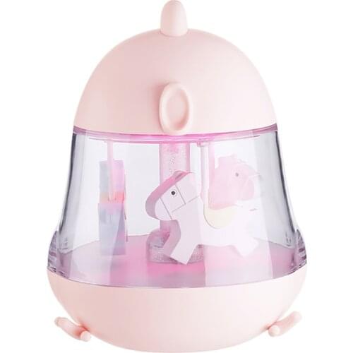 Kids LED Night Light with USB Charging Port, Color Change, Rotating Music Box Light Birthday Anniversary for Wife Daughter Girl