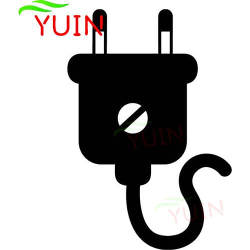 Electrical Plug Motorcycle Car Sticker Body Decoration Personality PVC Waterproof Sunscreen Decals Can Be Customized Color