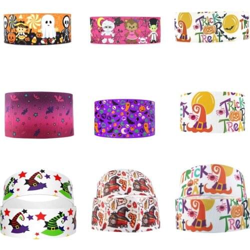 Halloween Hat Grosgrain Ribbon Fabric Gift Wrapping DIY Sewing Wrapping Art Sewing Bow-knot Crafts Home Packing,5Yc18520
