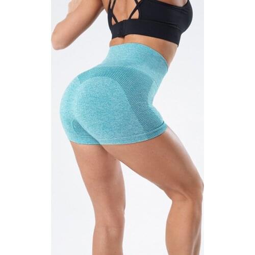 Summer High Waist Workout Sport Shorts For Women Seamless Fitness Yoga Short Scrunch Butt Yoga Shorts Sport Women Gym Leggings