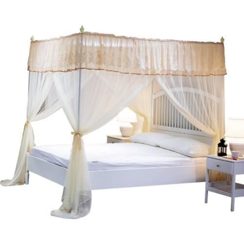 Summer Mosquito Net Princess 1.8m Bed Home Vintage Bed Three-door Books 2.0x2.2 Hanging Encryption Nets Home Supplies