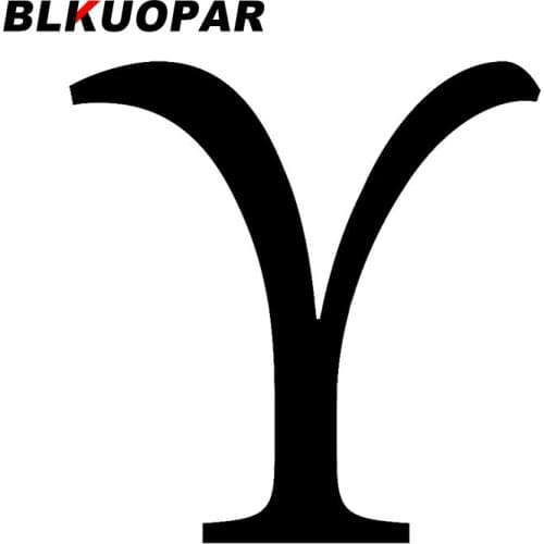 BLKUOPAR for Upsilon Greek Letter Car Stickers Graffiti Waterproof Decals Occlusion Scratch Windows Trunk Decor Car Goods