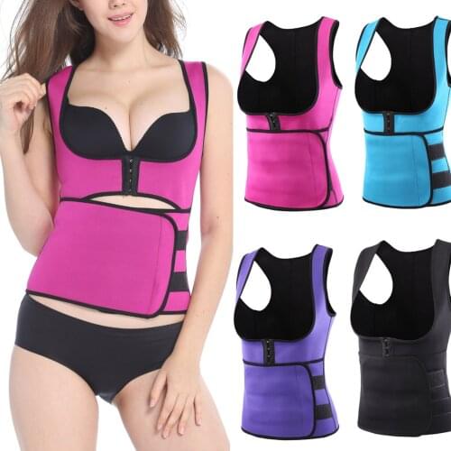 Body Shaper Tops Neoprene Sauna Sweat Vest Waist Trainer Slimming Trimmer Fitness Corset Workout Thermo Modelling Shapewear
