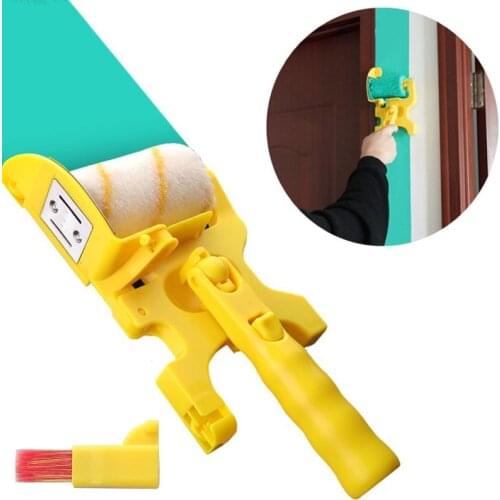 Roller Brush Paint Latex Paint Door Window Color Separation Trimming Baffle Socket Paint Brush Wall Brushing Tools W/Soft Brush
