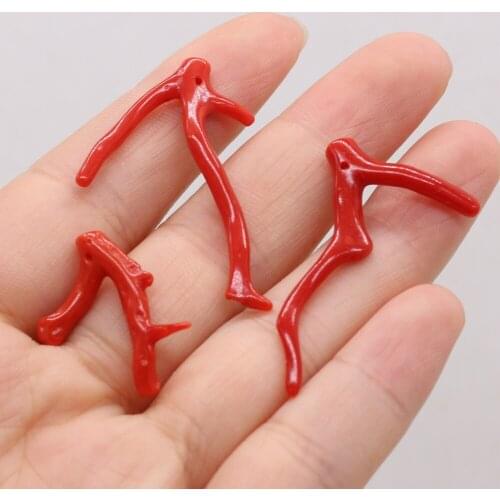 Hot 5 Pieces/set of Cute Colorful Coral Pendant Ocean Pendant Making Handmade Accessories Craft Making or Decoration