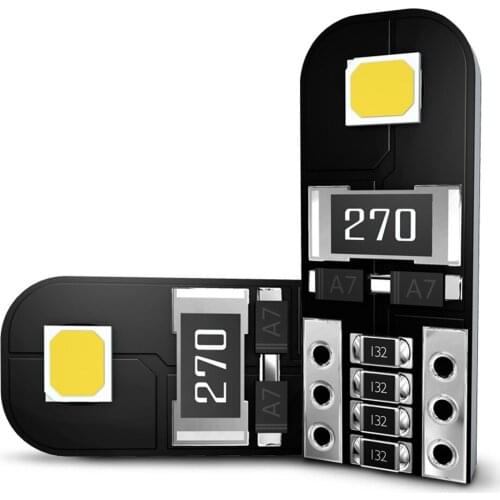 10Pcs T10 Led Canbus W5W Led Bulbs 168 194 6000K White Signal Lamp Dome Reading License Plate Light Car Interior Lights Auto 12V