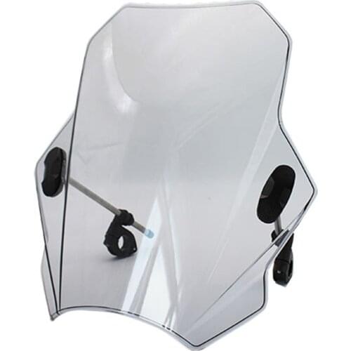 For KAWASAKI SUZUKI YAMAHA HONDA BMW Universal Motorcycle Windscreen Windshield Covers Screen Smoke Lens Motorbikes Deflector