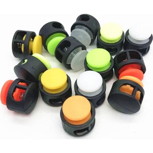 20Pcs Plastic Spring Stop Cord Lock Ends Toggle Stopper Clip For Sportswear Clothing Shoe Clip DIY Mask Lanyard With Clasp 17MM