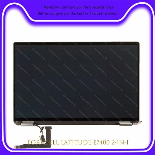14 Inch FHD 1920X1080 For Dell Latitude E7400 2-in-1 LCD Touch Screen Replacement Full Assembly With Hinges