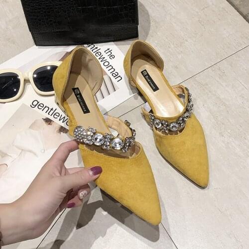 2020 fashion Glitter Shoes Women Bling Rhinestone Sandals Luxury Brand Shoes Women pointed Toe Woman pumps
