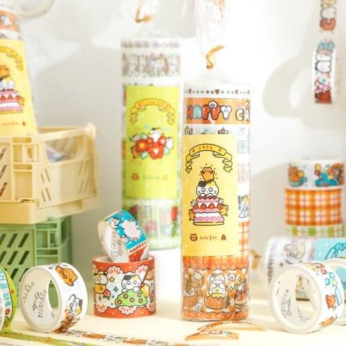 28PCS/4sets selling vitality series sticker DIY sticker paper decorative tape masking tape washi tape