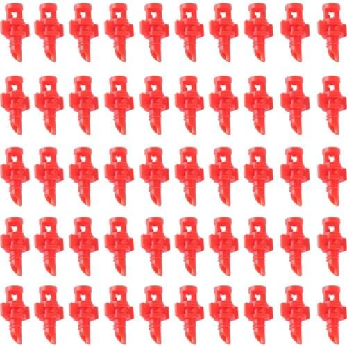 50pcs 90 180 360 Degree Refraction Nozzle Garden Lawn Water Spray Misting Nozzle Sprinkler Irrigation Accessories