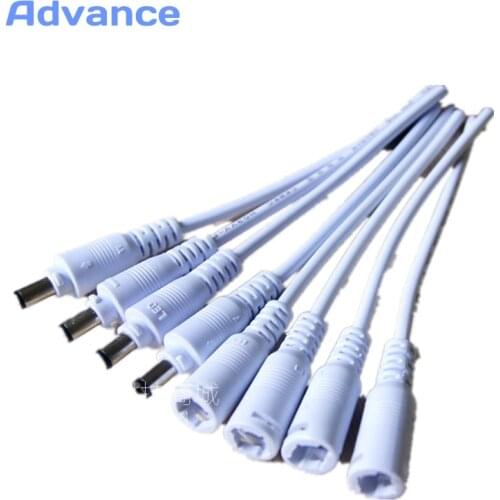 Adapter DC Connector 5.5*2.1mm Male / Female Connector 12V DC Power Plug Male Connector 5.5X2.1mm With Cord Cable For 5050 3528