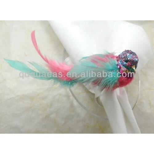 Aliexpress feather napking ring with polybag