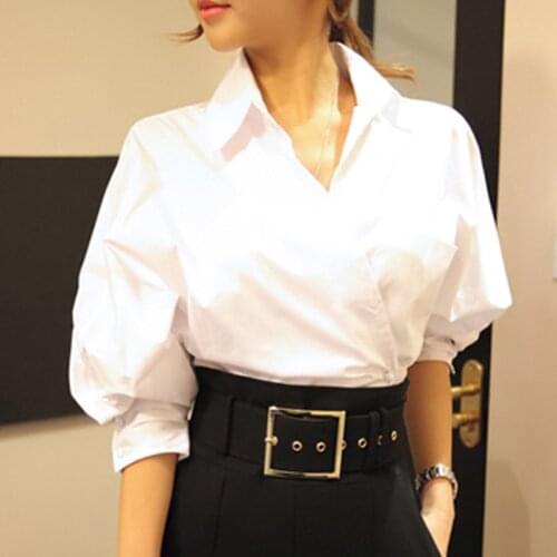 DULITINA Womens White Shirts