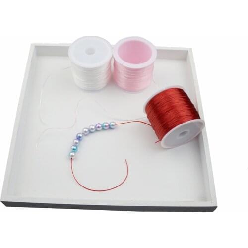 50M/Roll Color Elastic Cords Home Accessories DIY Beading Stretch Rope Bungee Cord For Jewelry Making Necklace Bracelet Material