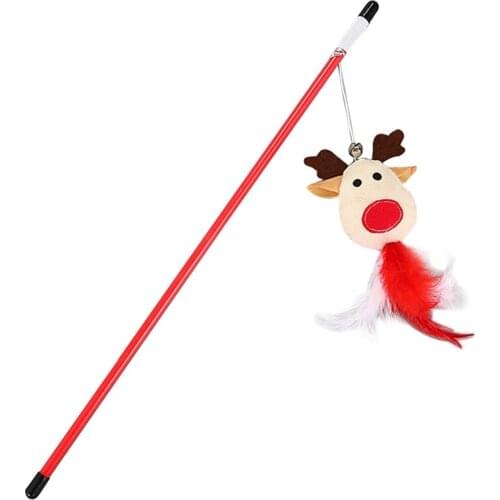 Cat Toy Interactive Cat Toys Play Ball Training Pet Supplies Spring Cat Teaser Little Mouse Realistic Mice for Christmas