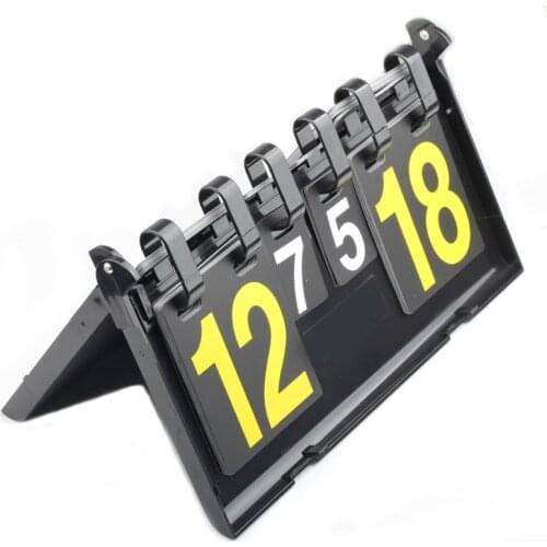 Basketball Table Top Scoreboard 4-Digital Sports Competition Score Board Recorder Flipper Marker for Table Tennis Badminton