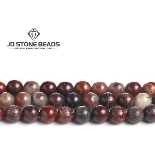 Natural Fuchsia Jade Round Stone Beads Natural Spacer Beads For Jewelry Making DIY Bracelet Accessories 6/8/10mm