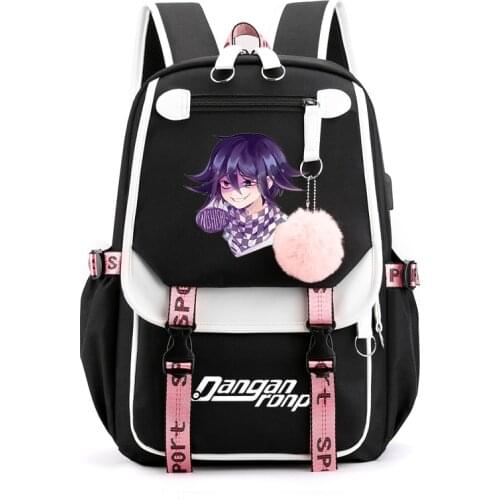 Anime Danganronpa Dangan Ronpa Monokuma Nylon Backpack Large Capacity Student School Bag Mochila Feminina Travel Backpack