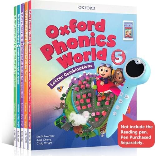 Educational Toys for Children English Teaching Oxford Phonics World 5 Reading Books + 5 Workbooks Books for Children Montessori