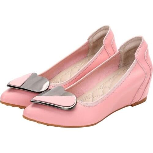 Fairy Shoes Gentle Flat Ladies Summer 2019 New Wild Mid-heel Height Wedges Single Shoes Female Summer