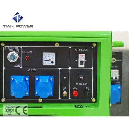 OEM factory 6KW 220V silent diesel generator control panel with ATS