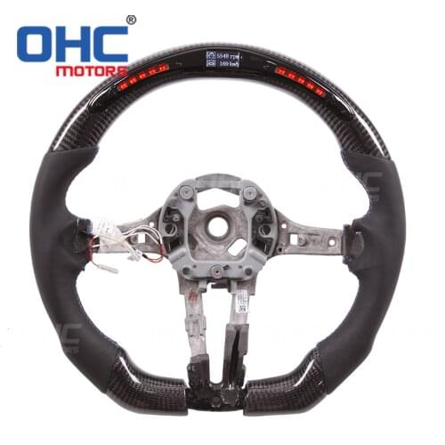 Carbon Fiber M LED Performance Steering Wheel compatible for F20 F22 F23 & F45 F30 F31 F32 F33 F36 F87 M2 F80 M3 F82 F83 F15