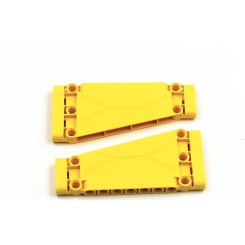 Self-Locking Bricks free of toys -- MOC Building Blocks 4 pieces Technic Panel With Angle 3x5x11 compatible with Lego