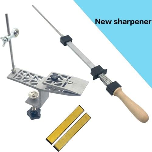 Top professional fixed knife sharpener household kitchen whetstone sharpening system honing golden diamond sharpening stone