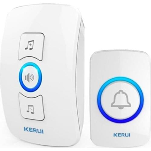 2021 Wireless Intelligent Elderly Pager Home Smart 32 Music Plug-in Doorbell M525+F51 Single Button Smart Door Bell Chime Alarm